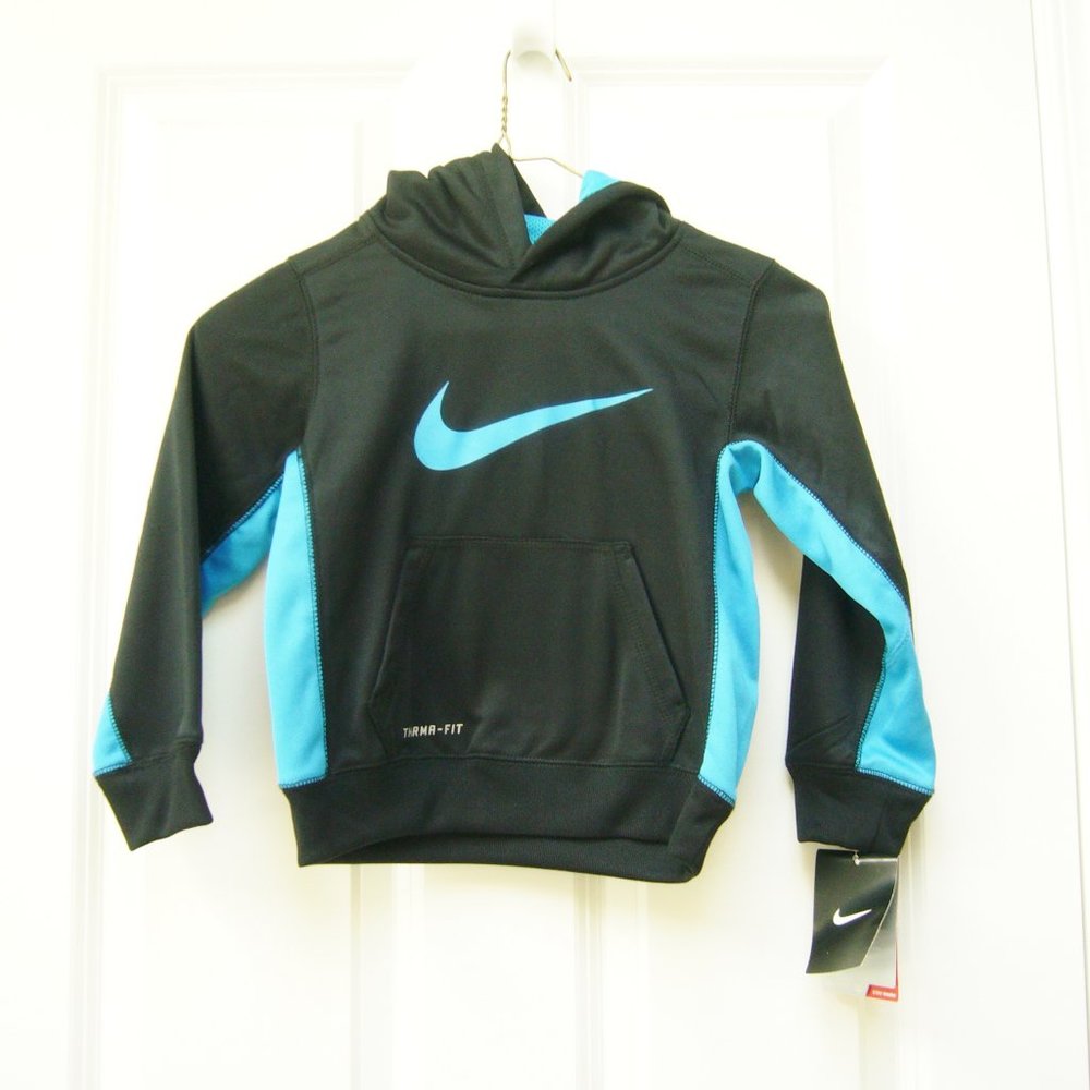 Youth Nike Therma Fit Hoodie Black New